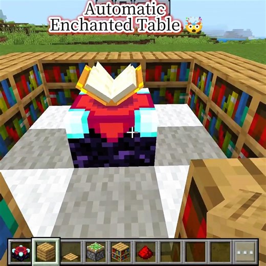 Automatic Enchanted Table🤯 #shorts #minecraft #viral