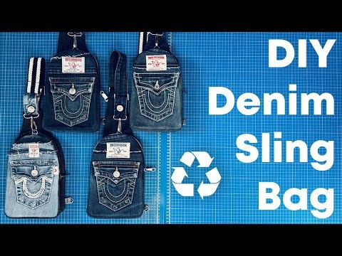 DIY Denim Sling Bag/Pack Tutorial