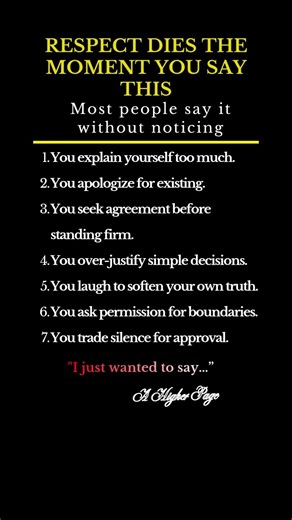 RESPECT DIES THE MOMENT YOU SAY THIS #shorts