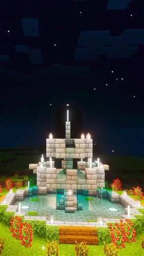 Fountain Design Minecraft ⛲#shorts #minecraft