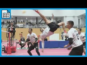 アジア大会に向け｢セパタクロー｣の予行演習 東南アジア発祥のスポーツ 組織委員会が試合運営の手順を確認 名古屋市の瑞穂公園体育館