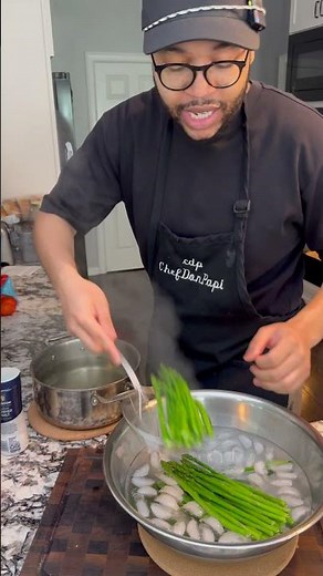 How to blanch vegetables! #asparagus