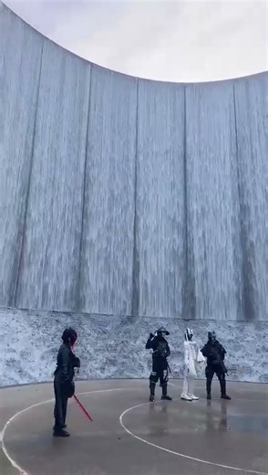 2025年12月9日⸻《瀑布下的队列 · Waterfall Formation》