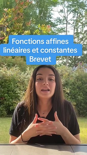 Fonctions affines linéaires et constantes Brevet de Maths #brevet2023 #brevet #brevetmaths