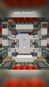 Extreme fast 6x6 piston door — 0,75s closing, 0,9s opening. #minecraft #redstone