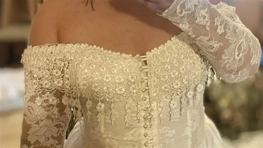 I got a wedding dress from a charity shop for £23 - I’m 5ft1 & it fits perfectly