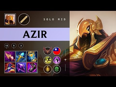 Azir Mid vs Pantheon - TW Grandmaster Patch 25.24