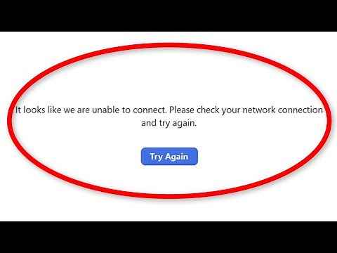 ZOOM - It Looks Like We Are Unable To Connect. Please Check Your Network Connection And Try Again.