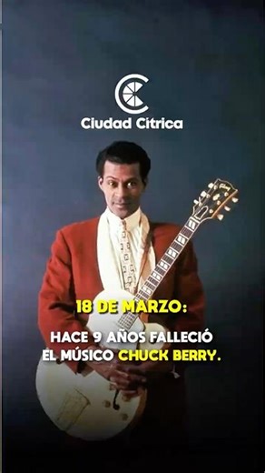 Today we commemorate the 9th anniversary of the death of musician Chuck Berry.