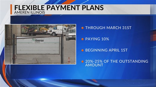 Ameren Illinois offers past-due payment plan with reduced down payment