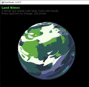 MonoGame Pixel Planet Generator by Enthusiast Guy