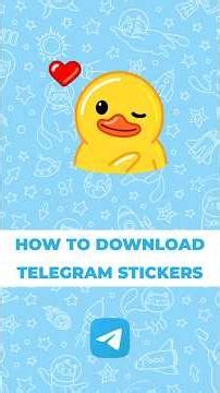 HOW TO DOWNLOAD TELEGRAM STICKERS (2026) #telegram #stickers