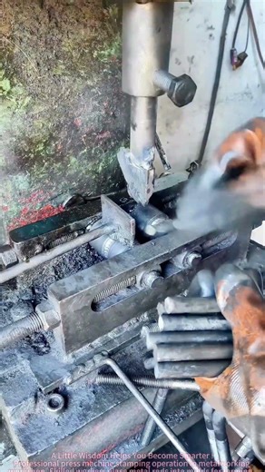 Press Machine Stamping Operation Demo