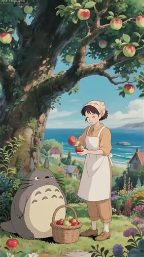 Totoro's Seaside Harvest #peace