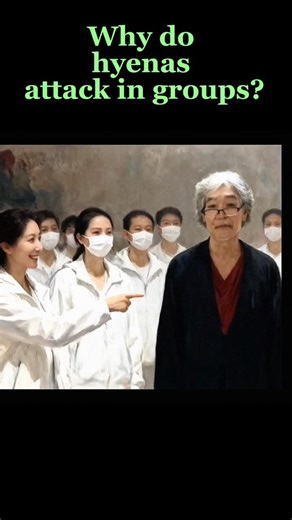 Why do hyenas attack in groups?