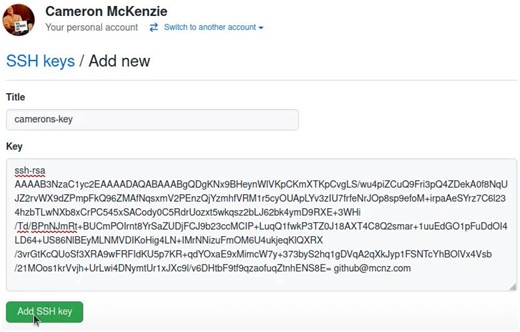 GitHub SSH clone