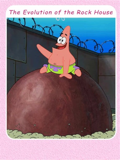 The evolution of the rock house#foryou #spongebobsquarepants #usa #spongebob #fyp