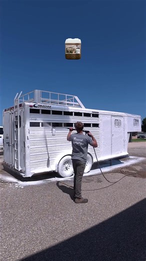 37K views · 182 reactions | The perfect pair for cleaning older trailers! #TrailerCleaning #aluminumtrailer #horsetransport #horsetrailer | Reeves Products | Facebook