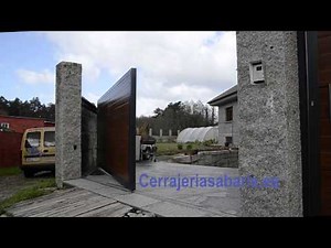 Puerta corredera en curva