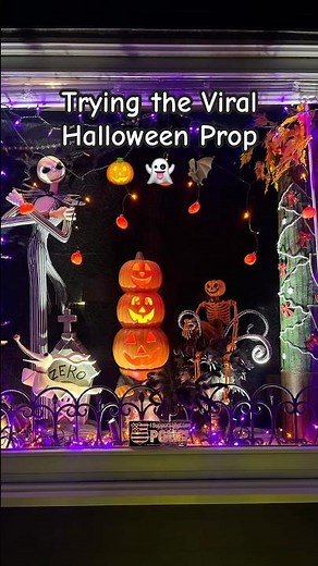 Creating a Halloween Prop 🎃 #halloween #viral #diy #nightmarebeforechristmas