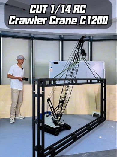 RC Hydraulic Crawler Crane C1200: Realistic Working Demonstration