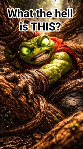 “When a Tree Titan Awakens… Frog Hero Is Trapped 🐸🌳⚡