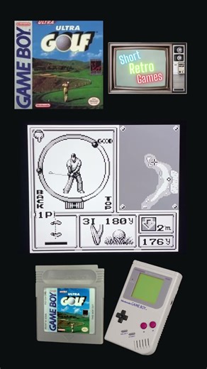 Ultra Golf (Game Boy) - Sniping the Pin #GamingShorts #GameBoy #Nostalgia #90s #Handheld #Golf