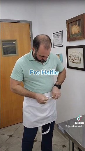How do you tie your apron?