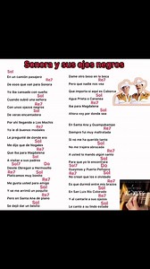 Letra y acordes - SONORA Y SUS OJOS NEGROS / Miguel y Miguel | Requintos y acordes