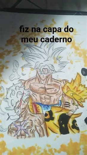 fiz na capa do meu caderno#short#desenho