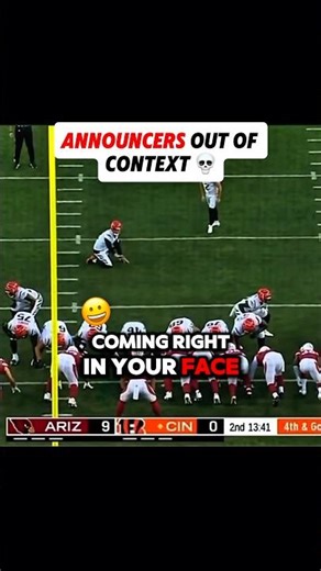 These announcers are diabolical 💀 #nfl #shorts