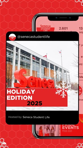 Seneca Polytechnic Student Life on Instagram: "Seneca Buzz | Holiday Edition ❄️☃️ Seneca Buzz is a by-student, for students weekly news show produced by student Digital Content Creators in the department of Seneca Student Life ✨ Here’s our student ambassador, Nafiu giving the inside scoop and their experiences about this week’s events! 🔗 Where to join these events? Through the link in bio - The Student Life Calendar #senecapolytechnic #senecastudentlife #senecaproud #senecabuzz"
