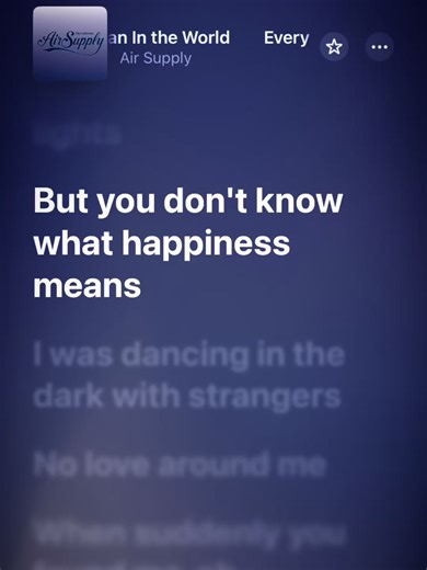 This song🎧😩>> #lyricsvideo #airsupply #applemusic #foryoupage #fyp