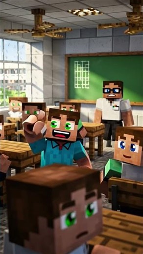 POV: The Teacher Asked the Wrong Student 💀 (Minecraft Classroom) #steve #minecraft #shorts #fyp