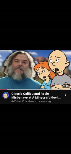 Classic Caillou and Rosie Misbehaves at A Minecraft Movie/Grounded#fyp#classiccaillou#rosie#minecraftmovie#goanimate