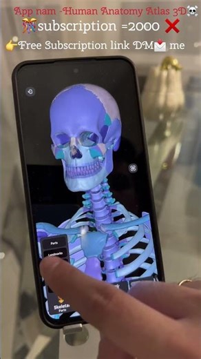 Human Anatomy Atlas 3D Free Subscription! #Shorts #anatomyapp #freesubscription #app#mbbs#bams#atlas