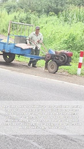 Crazy Farming Hack: The One-Wheel Tractor You Won’t Believe!