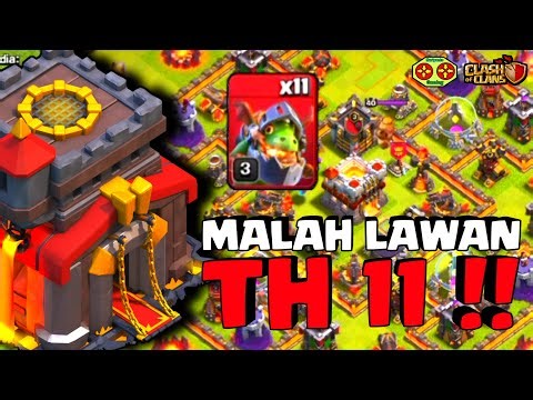 EVEN AGAINST TH 11!! HOW TO ATTACK TH 10 VS TH 11 - CLASH OF CLANS INDONESIA