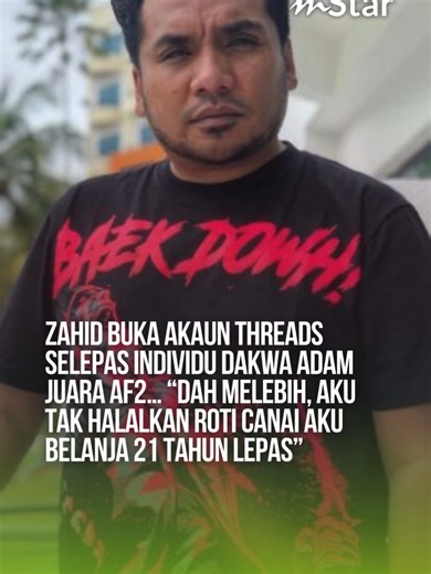 Zahid Buka Akaun Threads: Reaksi Terhadap Adam Juara AF2