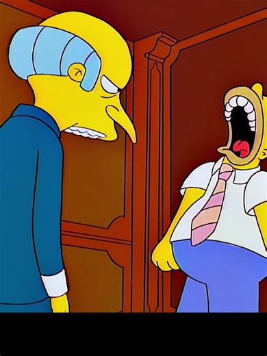 Homer knocked Burns to the ground with a single punch.#cartoon #thesimpsons #simpsons #fypシ #movie