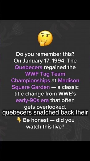 Do You Remember This WWE Moment? 🤔 (Jan 17, 1994)