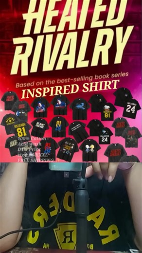 (Shipped within 24 hours) Women's/Men's Casual T-shirt, American Retro TV Series Heated Rivalry Pattern Print, Pure Cotton, Washed Loose Round Neck Short Sleeve, Stylish and Versatile, Comfortable and Slimming Top, M-3XL