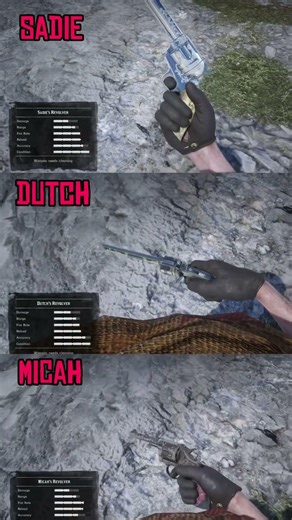 Every Member of the Gang’s Custom Weapon #rdr2 #gaming #rdr2gameplay #reddead #savereddeadonline