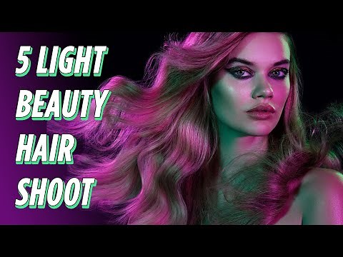 Advanced Lighting Hair Shoot breakdown with 5 lights + gels