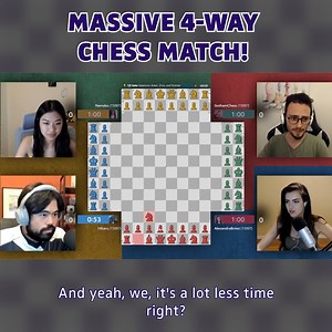Is This Loser's Chess? 😅 | 4 Player Chess With Hikaru | Alexandra Botez