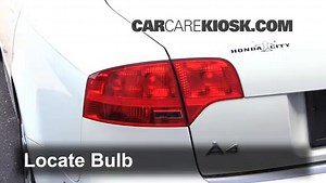 Rear Turn Signal Replacement on a 2006 Audi A4 Quattro 2.0L 4 Cyl. Turbo