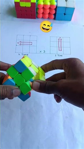 Learn the Lazy Way to Solve 3x3 😎 | Super Easy! #shorts