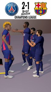 Highlights of Psg vs Barcelona 2-1 . #barcelona #PSG | Body Animation