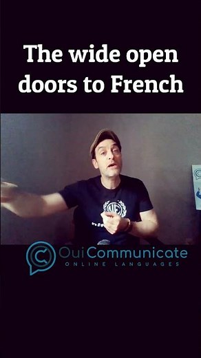 The wide open doors to French