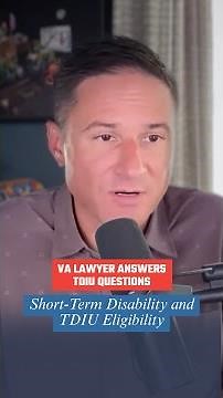 Short-Term Disability and TDIU Eligibility